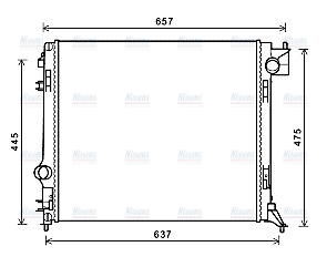 AVA Coolant Radiator DN2424