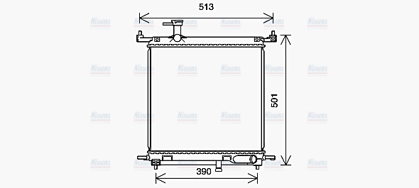 AVA Coolant Radiator DN2435