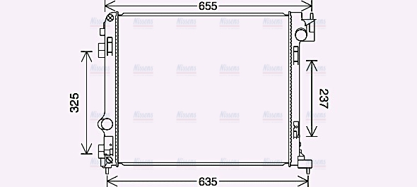 AVA Coolant Radiator DN2444