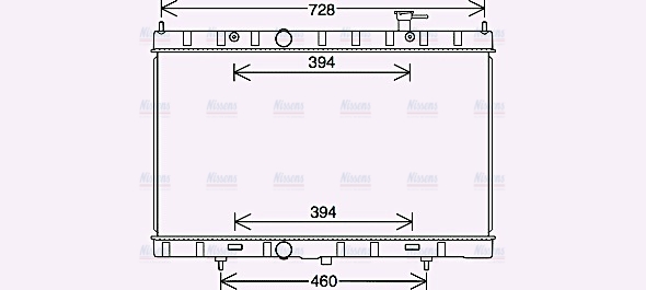 AVA Coolant Radiator DN2453