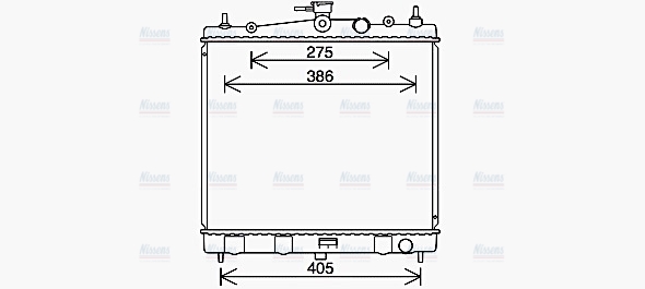 AVA Coolant Radiator DN2454