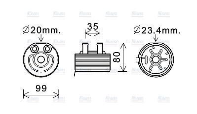 AVA Oil Cooler DN3431