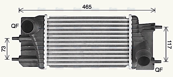 AVA Charge Air Intercooler DN4460