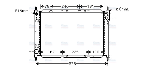 AVA Coolant Radiator DNA2261