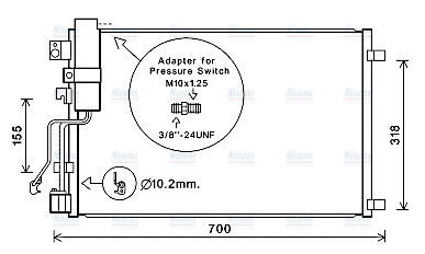 AVA Aircon Condenser DNA5283D