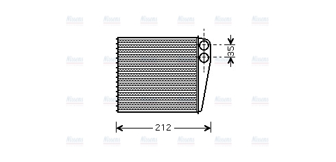 AVA Cabin Heater Core DNA6256