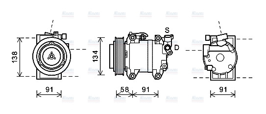 AVA Aircon Compressor DNK344