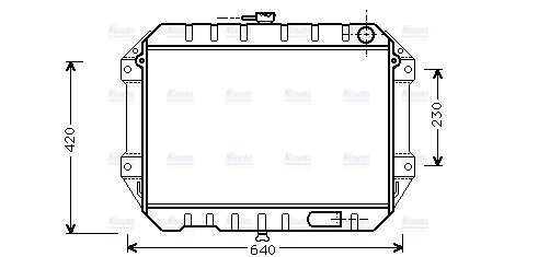 AVA Coolant Radiator DU2027