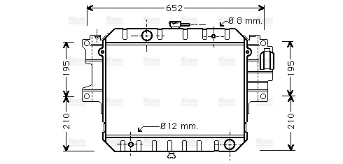 AVA Coolant Radiator DU2028