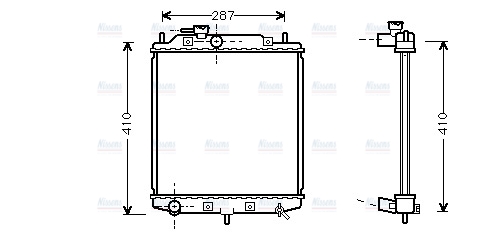 AVA Coolant Radiator DU2036