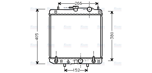 AVA Coolant Radiator DU2045