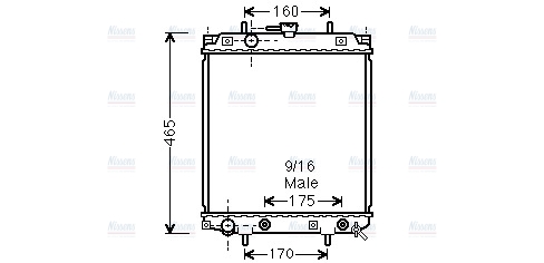 AVA Coolant Radiator DU2047