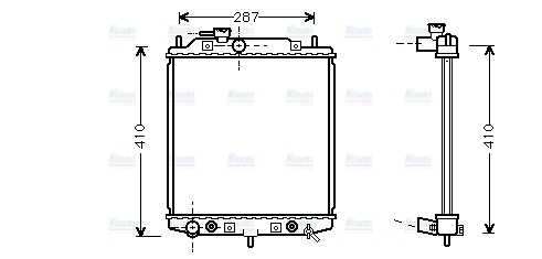 AVA Coolant Radiator DU2048