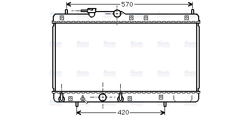 AVA Coolant Radiator DU2053