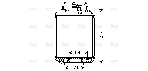 AVA Coolant Radiator DU2073