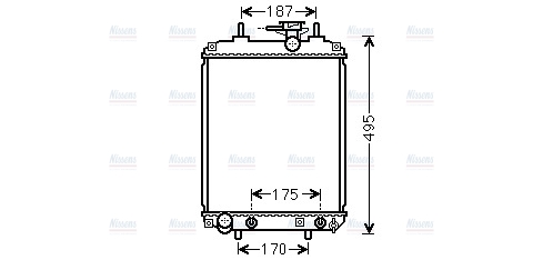 AVA Coolant Radiator DUA2065