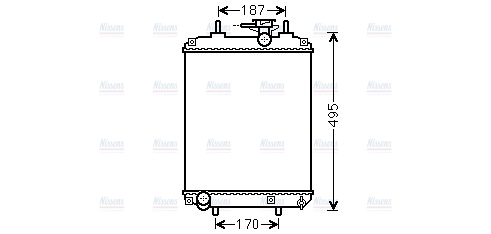 AVA Coolant Radiator DUA2066