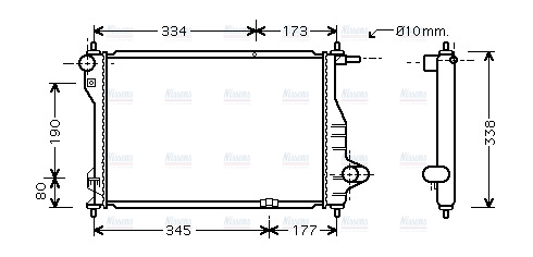 AVA Coolant Radiator DW2075