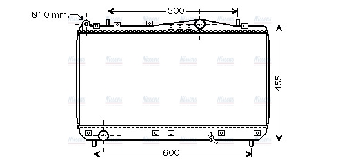 AVA Coolant Radiator DWA2052