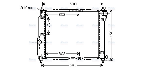 AVA Coolant Radiator DWA2066