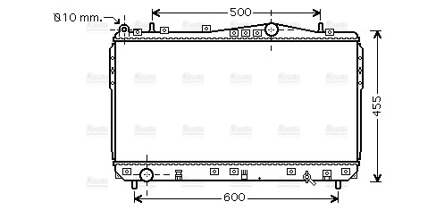 AVA Coolant Radiator DWA2073