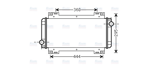 AVA Coolant Radiator FD2044