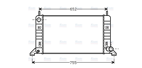 AVA Coolant Radiator FD2078