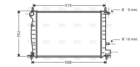 AVA Coolant Radiator FD2219