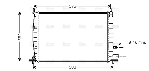 AVA Coolant Radiator FD2220
