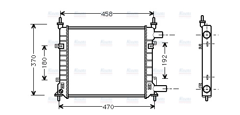 AVA Coolant Radiator FD2257