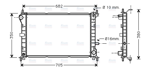 AVA Coolant Radiator FD2264