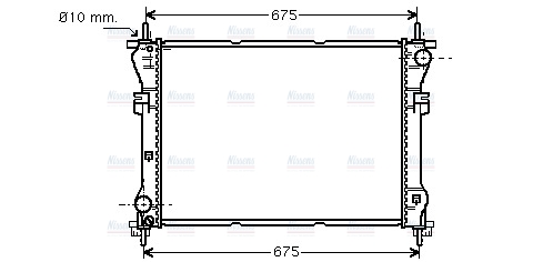 AVA Coolant Radiator FD2319