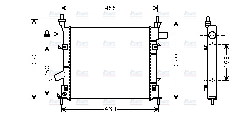 AVA Coolant Radiator FD2372