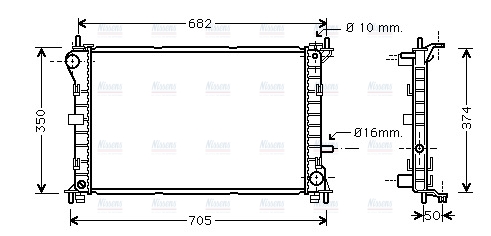 AVA Coolant Radiator FD2379