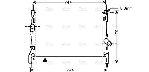 AVA Coolant Radiator FD2404