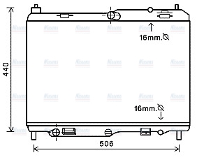 AVA Coolant Radiator FD2441
