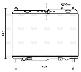 AVA Coolant Radiator FD2442