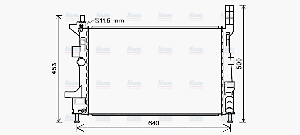 AVA Coolant Radiator FD2578