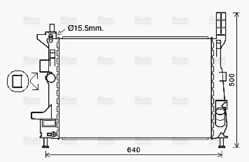 AVA Coolant Radiator FD2602