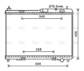 AVA Coolant Radiator FD2605