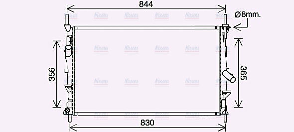 AVA Coolant Radiator FD2628