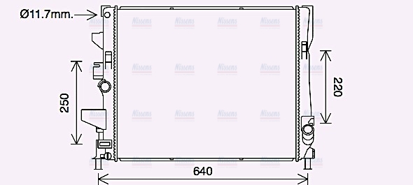 AVA Coolant Radiator FD2644