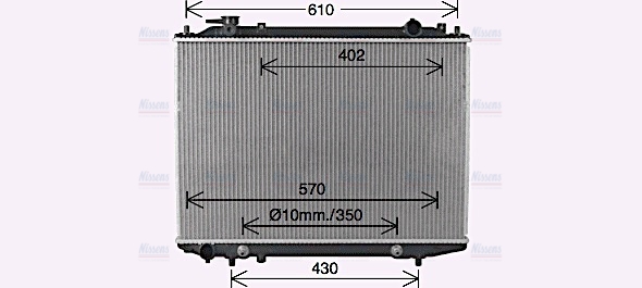 AVA Coolant Radiator FD2664