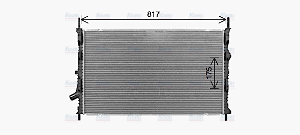 AVA Coolant Radiator FD2679