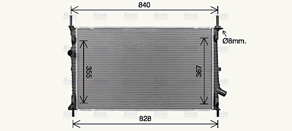 AVA Coolant Radiator FD2679