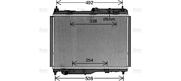 AVA Coolant Radiator FD2681