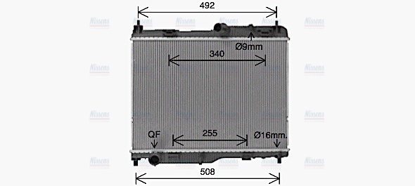 AVA Coolant Radiator FD2683