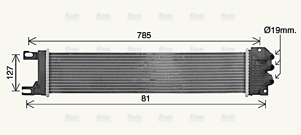 AVA Coolant Radiator FD2687