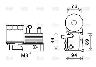 AVA Oil Cooler & Filter Housing FD3598H