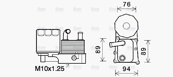 AVA Oil Cooler & Filter Housing FD3686H